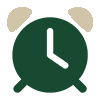 Clock full icon updated brown