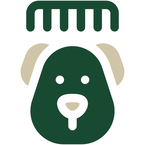 dog brushing icon